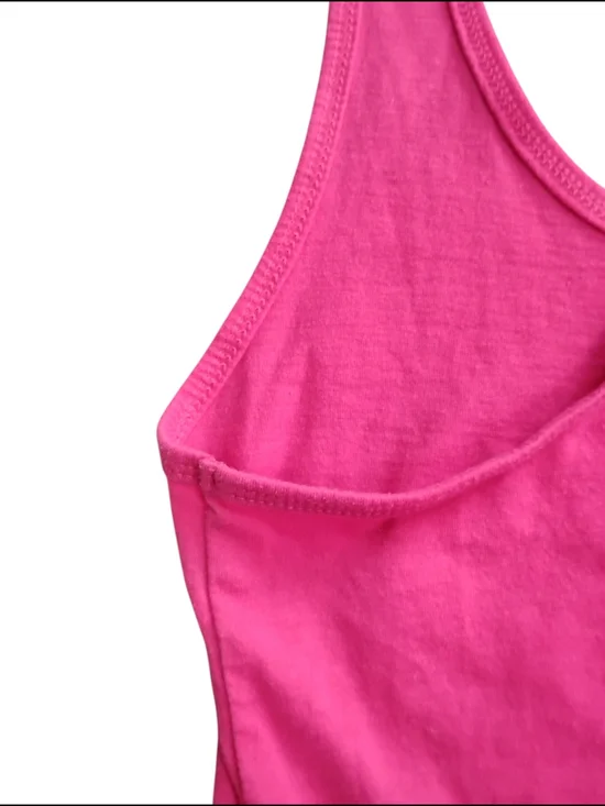 Barbie Women's Hot Pink Logo Tank Top - Picture 4 of 5